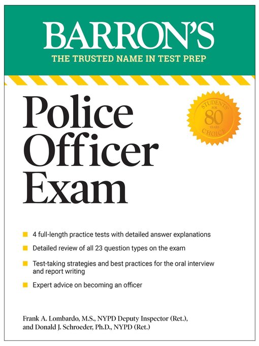 Title details for Police Officer Exam by Donald J. Schroeder - Wait list